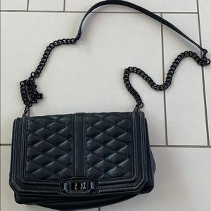 Rebecca Minkoff Leather quilted Love crossbody